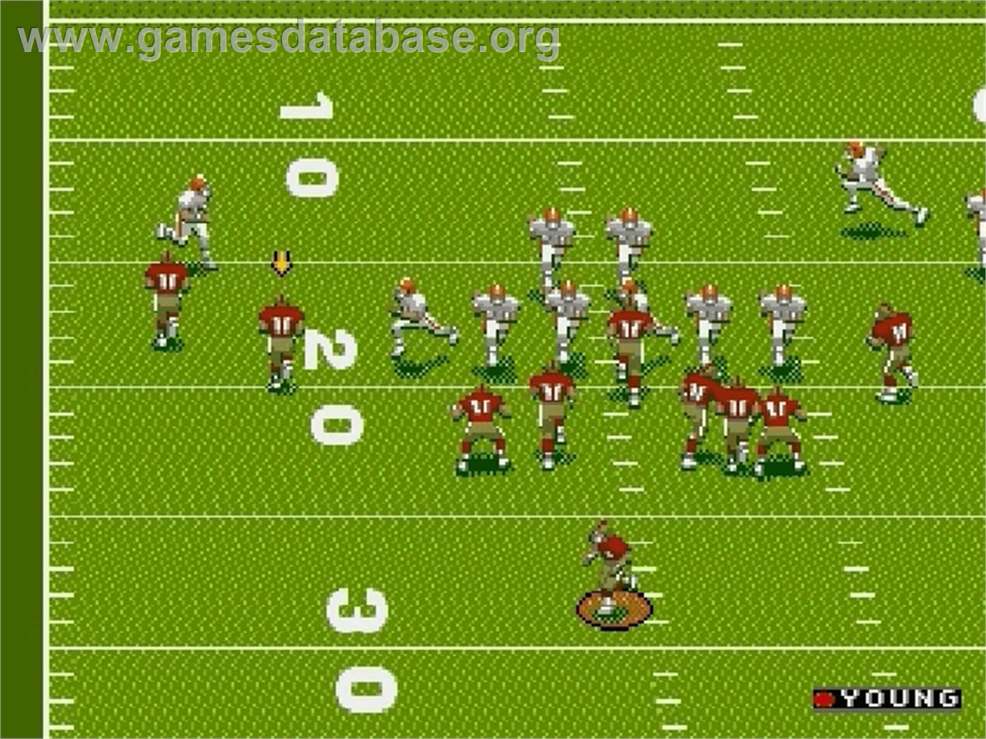 Prime Time Nfl Starring Deion Sanders - Sega Genesis - Artwork - In Game
