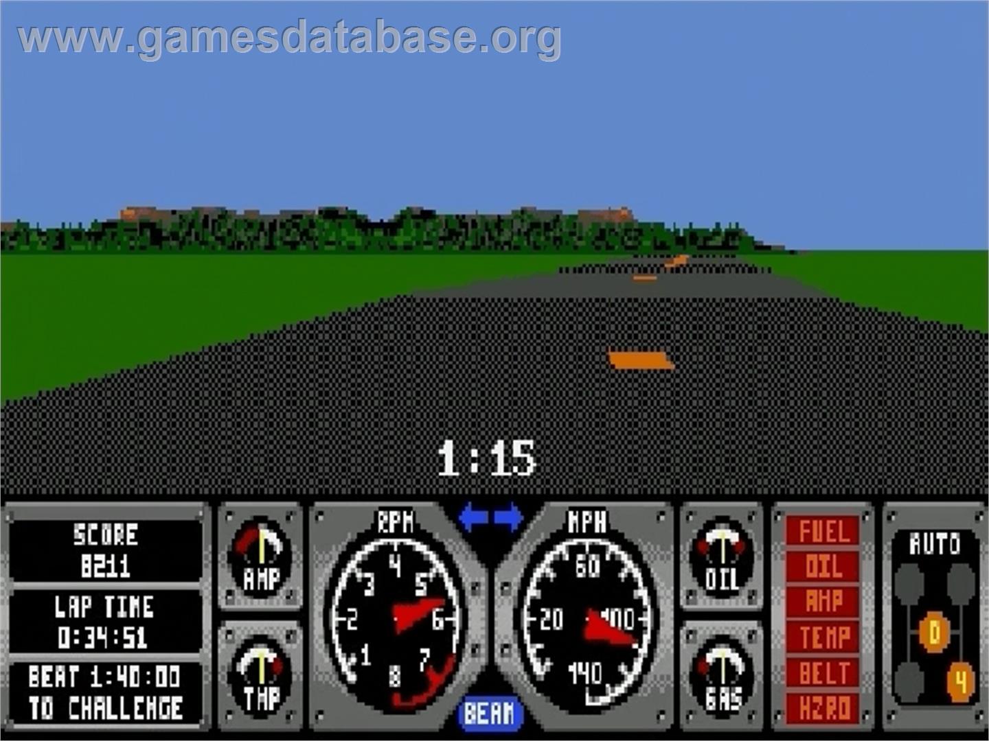 Race Drivin' - Sega Genesis - Artwork - In Game