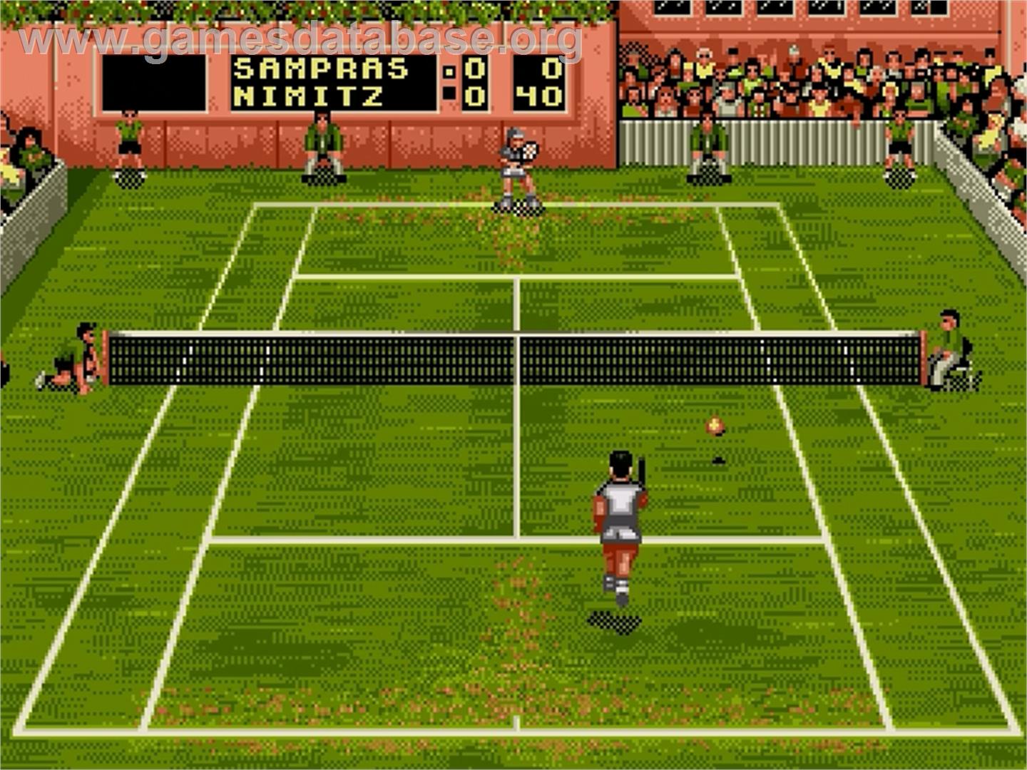 Sampras Tennis 96 - Sega Genesis - Artwork - In Game