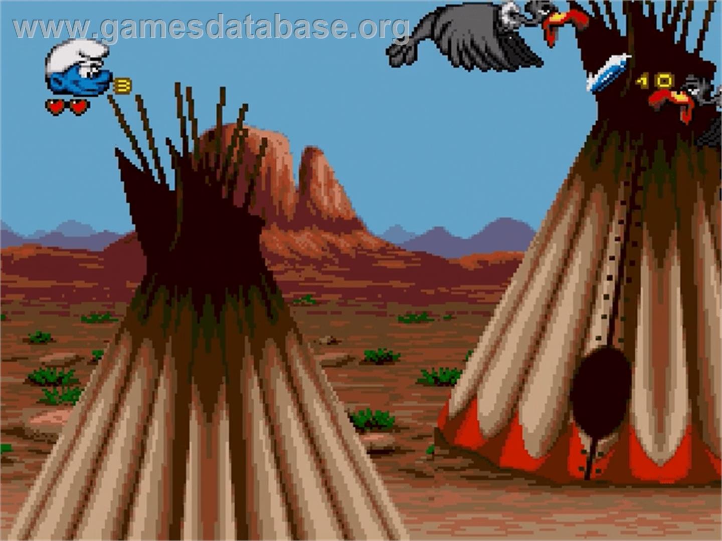 Schtroumpfs Autour Du Monde, Les - Sega Genesis - Artwork - In Game