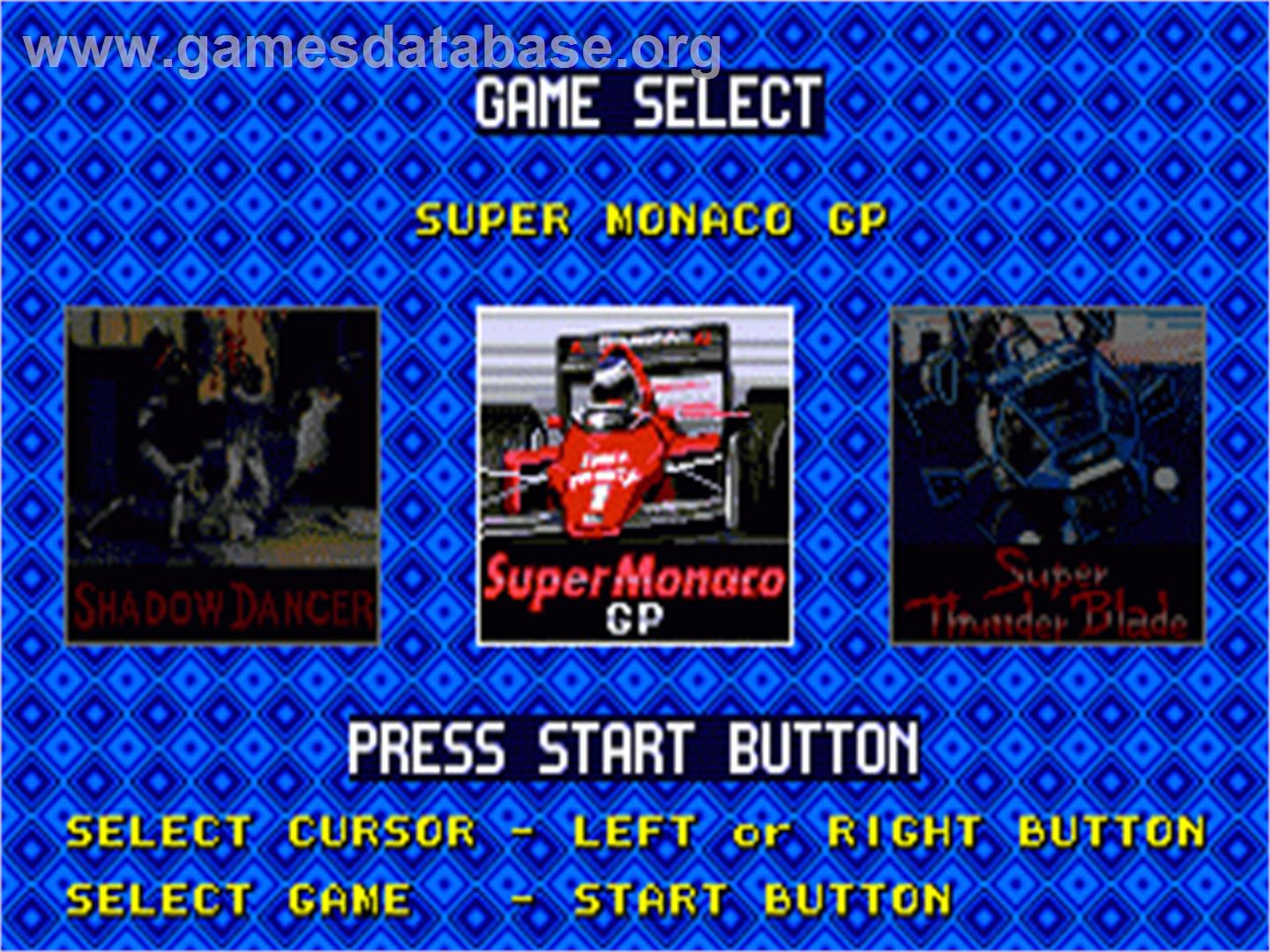 Sega Top 5 - Sega Genesis - Artwork - In Game