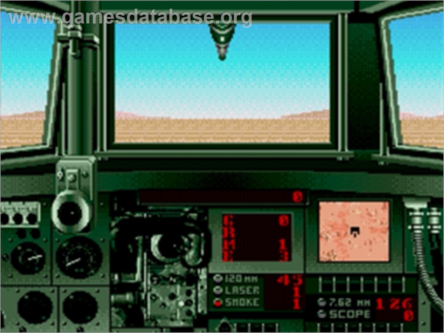 Super Battletank: War in the Gulf - Sega Genesis - Artwork - In Game