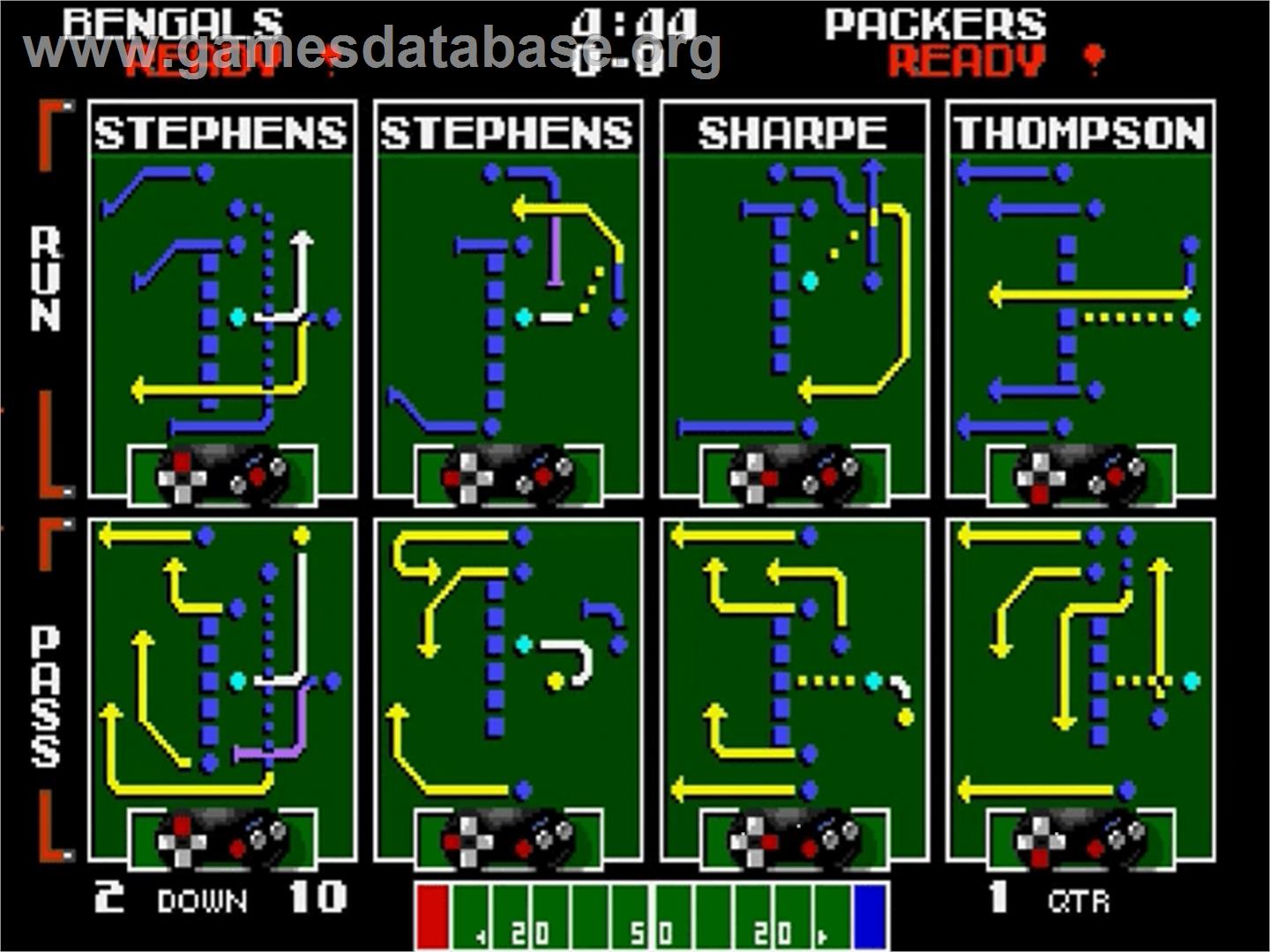 Tecmo Super Bowl - Sega Genesis - Artwork - In Game