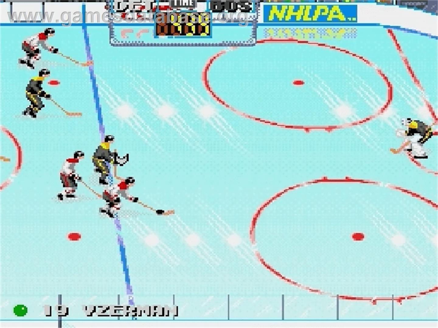 Tecmo Super Hockey - Sega Genesis - Artwork - In Game