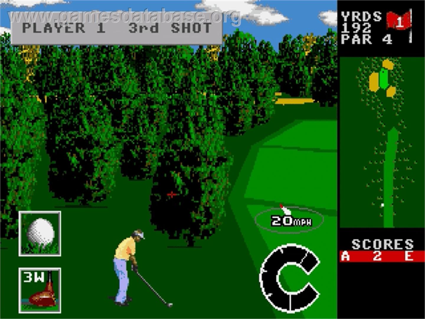 World Class Leader Board - Sega Genesis - Artwork - In Game