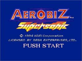 Title screen of Air Management 2 - Koukuuou O Mezase on the Sega Genesis.
