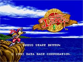 Title screen of Captain Lang on the Sega Genesis.