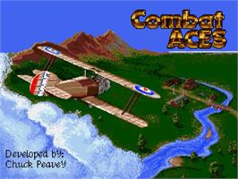 Title screen of Combat Aces on the Sega Genesis.