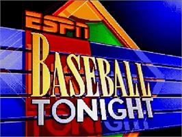 Title screen of Espn Baseball Tonight on the Sega Genesis.