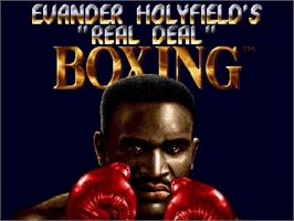 Title screen of Evander Holyfield's 
