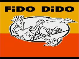 Title screen of Fido Dido on the Sega Genesis.