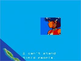 Title screen of Fushigi No Umi No Nadia on the Sega Genesis.