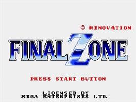Title screen of Fz Senki Axis on the Sega Genesis.