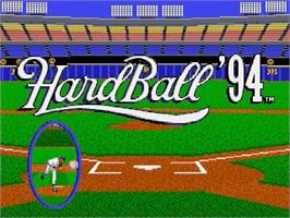 Title screen of HardBall 4 on the Sega Genesis.