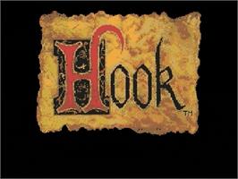 Title screen of Hook on the Sega Genesis.