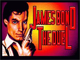 Title screen of James Bond 007 - The Duel on the Sega Genesis.