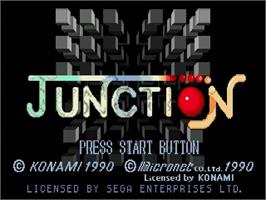 Title screen of Junction on the Sega Genesis.