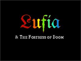 Title screen of Lufia And The Fortress Of Doom on the Sega Genesis.