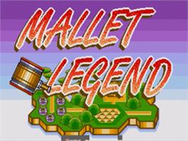 Title screen of Mallet Legend on the Sega Genesis.