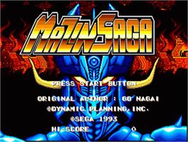 Title screen of Mazin Wars on the Sega Genesis.