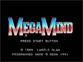 Title screen of Megamind on the Sega Genesis.