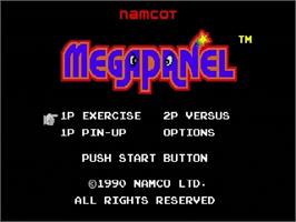 Title screen of Megapanel on the Sega Genesis.