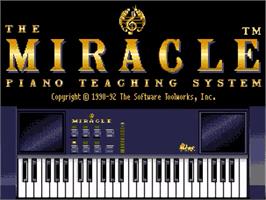 Title screen of Miracle Piano Teaching System, The on the Sega Genesis.