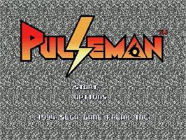 Title screen of Pulseman on the Sega Genesis.