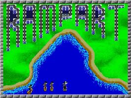Title screen of Rampart on the Sega Genesis.