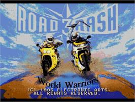 Title screen of Road Rash 3 on the Sega Genesis.