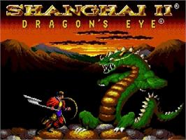 Title screen of Shanghai 2 - Dragon's Eye on the Sega Genesis.