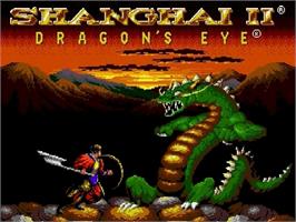 Title screen of Shanghai II on the Sega Genesis.