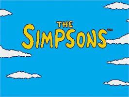 Title screen of Simpsons - Bart Vs. The Space Mutants, The on the Sega Genesis.