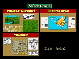 Title screen of Steel Talons on the Sega Genesis.