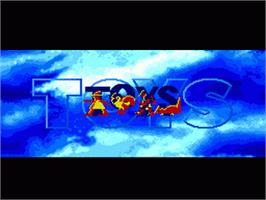 Title screen of Toys on the Sega Genesis.