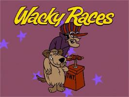 Title screen of Wacky Races on the Sega Genesis.