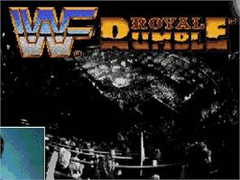 Title screen of Wwf Royal Rumble on the Sega Genesis.