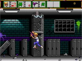Title screen of Zombie High on the Sega Genesis.