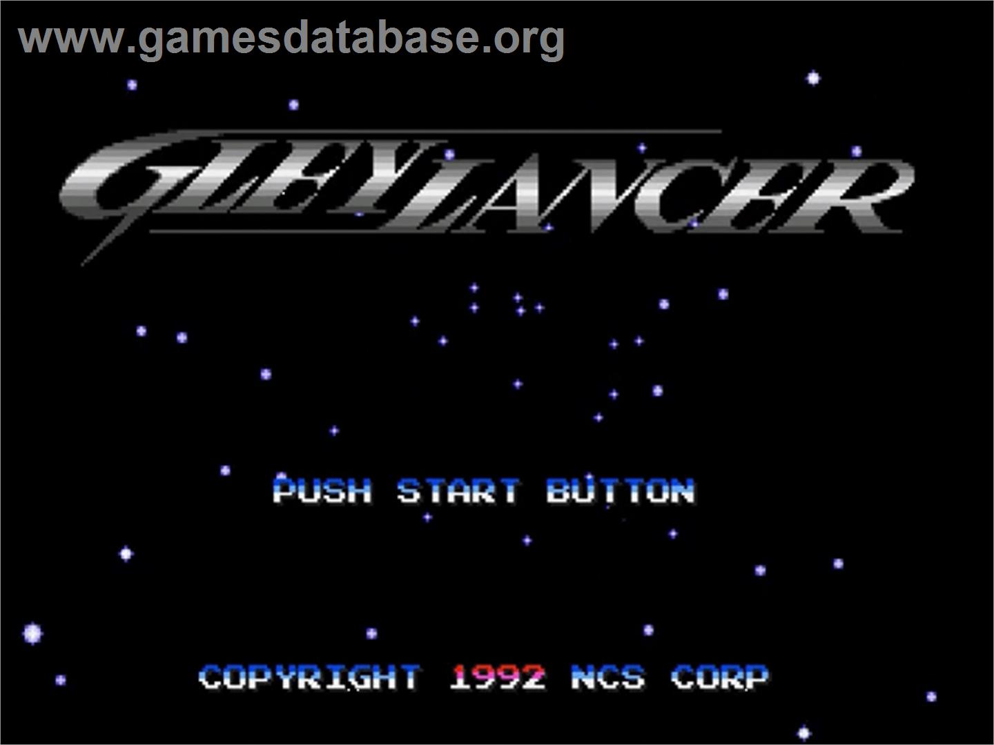 Advanced Busterhawk Gleylancer - Sega Genesis - Artwork - Title Screen