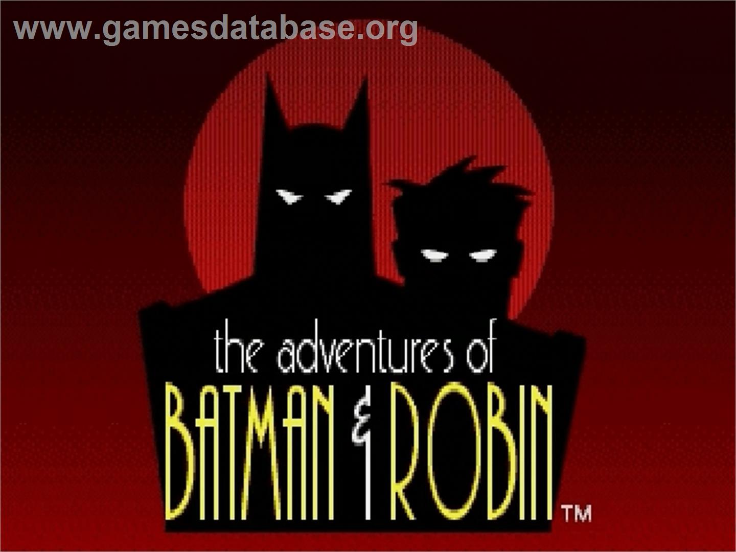 Adventures Of Batman And Robin, The - Sega Genesis - Artwork - Title Screen