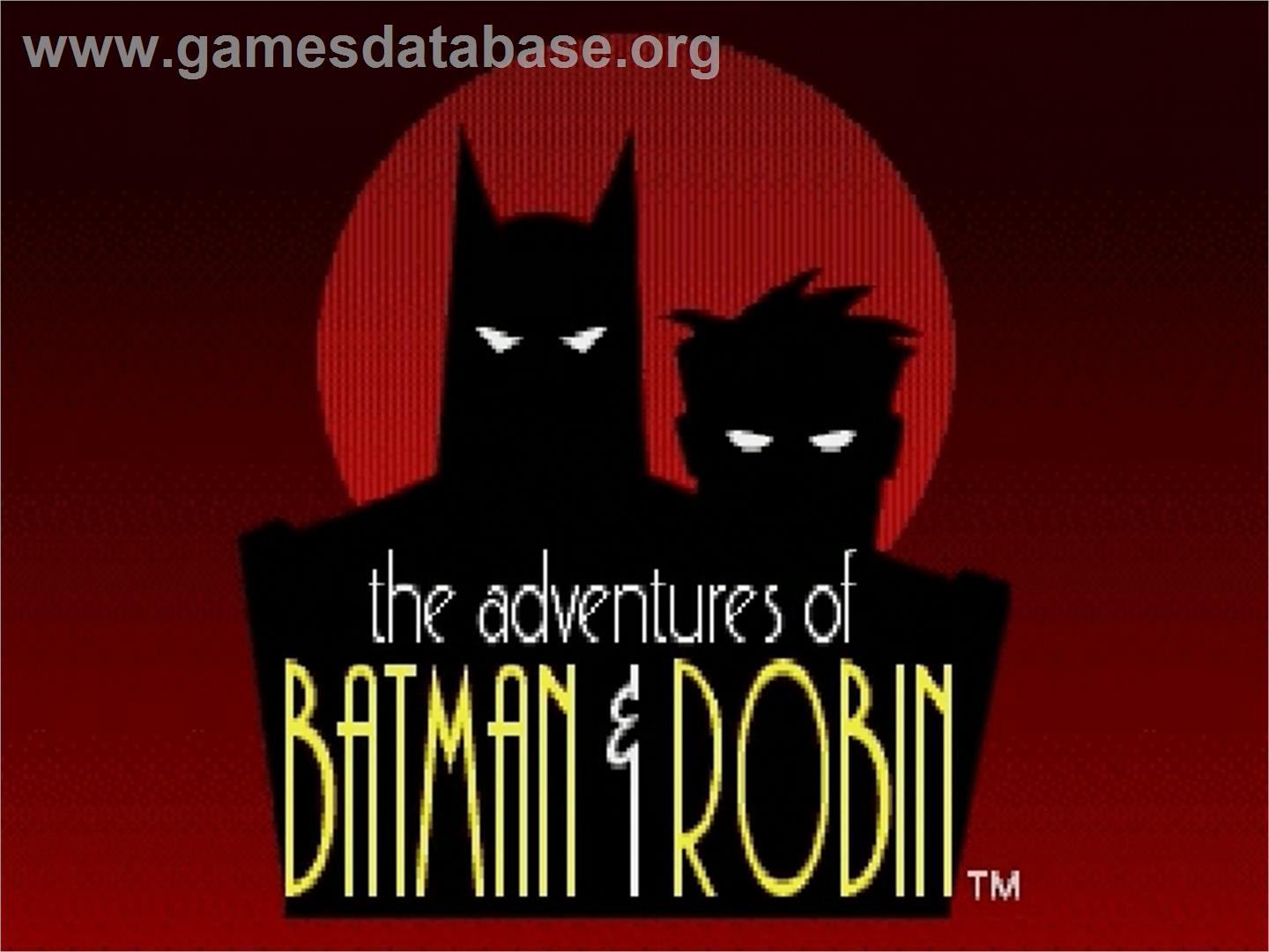 Adventures of Batman and Robin, The - Sega Genesis - Artwork - Title Screen