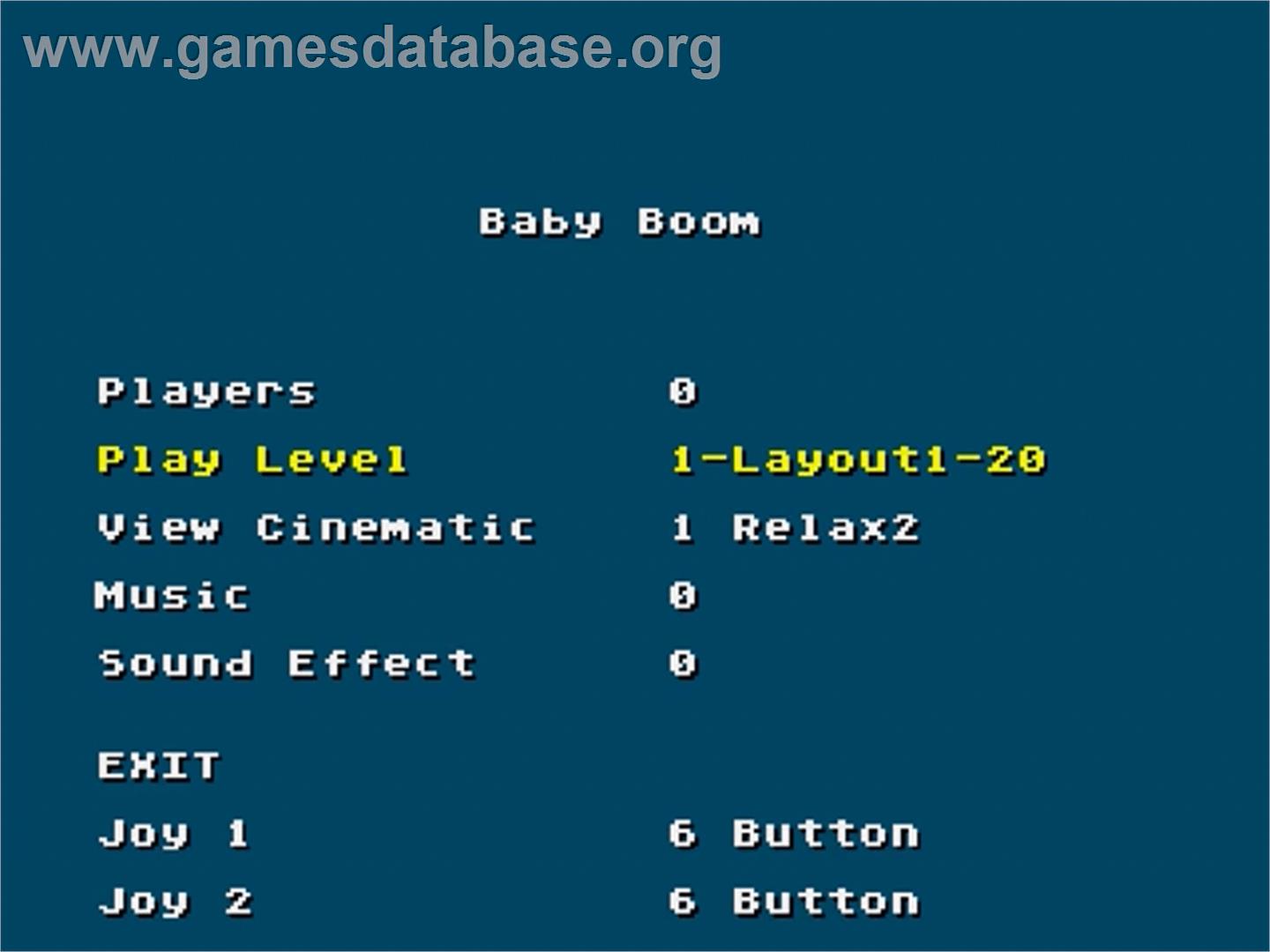 Baby Boom - Sega Genesis - Artwork - Title Screen