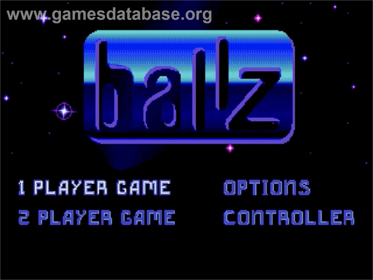 Ballz 3D - Sega Genesis - Artwork - Title Screen