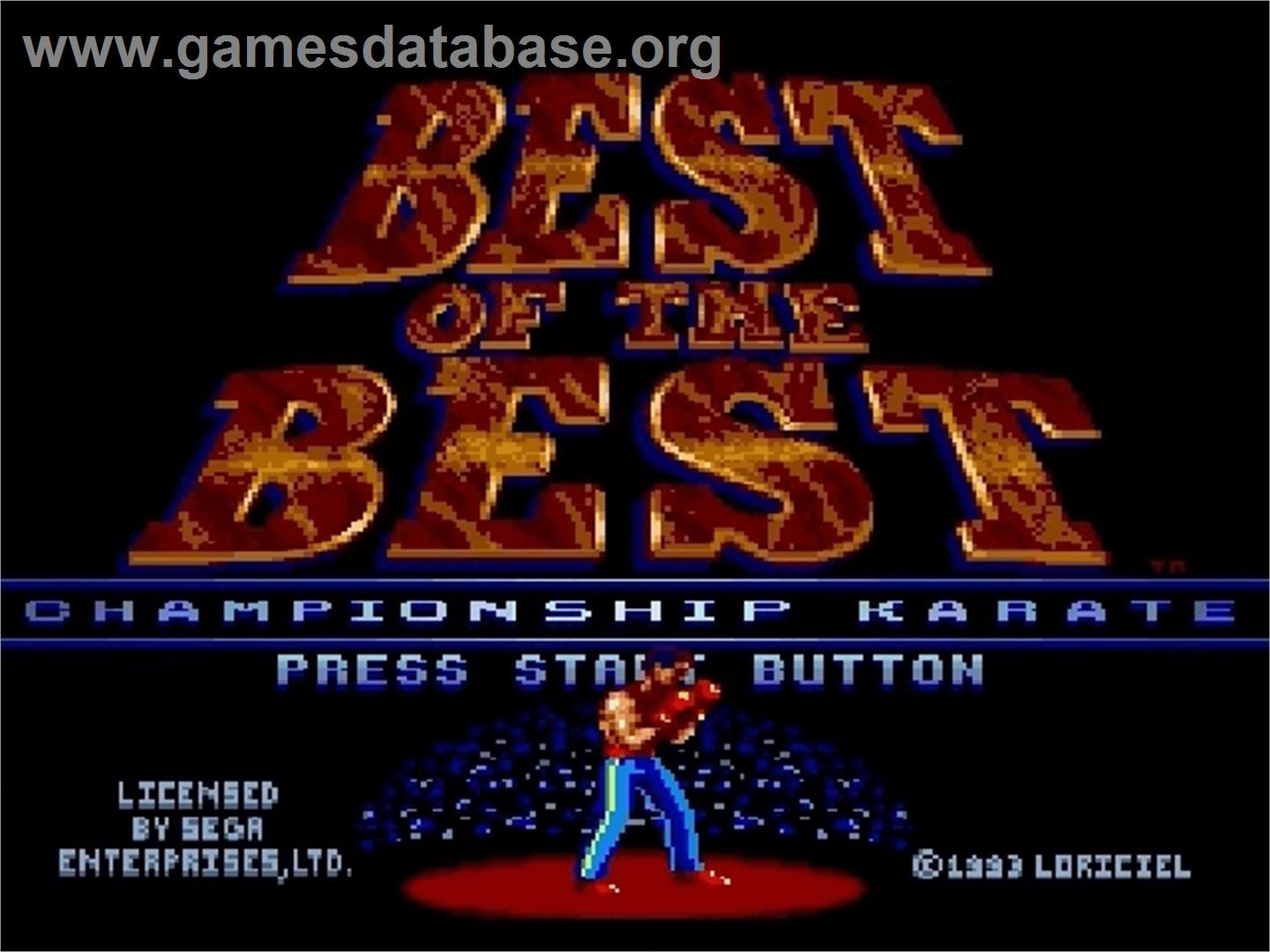 Best of the Best Championship Karate - Sega Genesis - Artwork - Title Screen