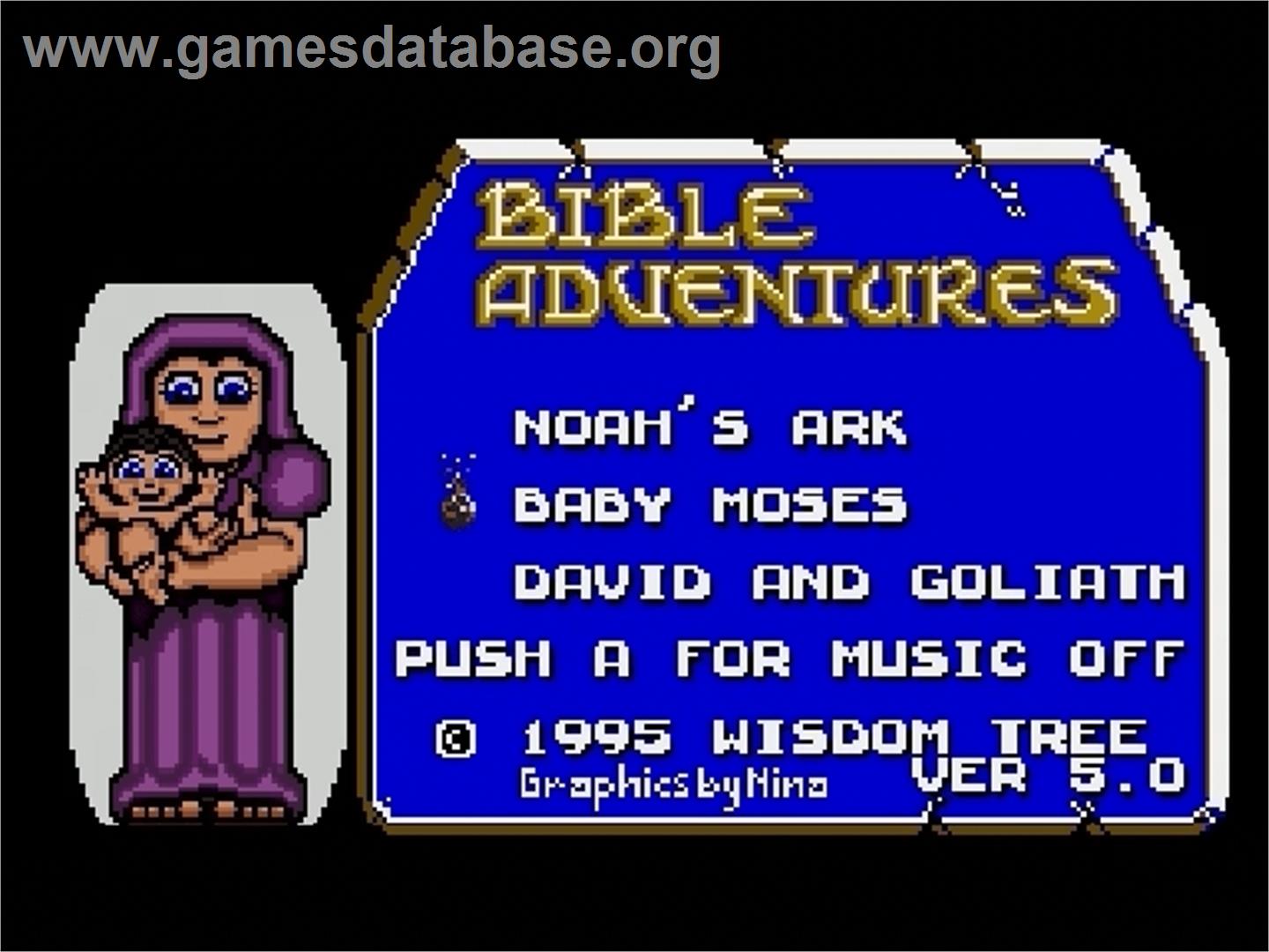 Bible Adventures - Sega Genesis - Artwork - Title Screen