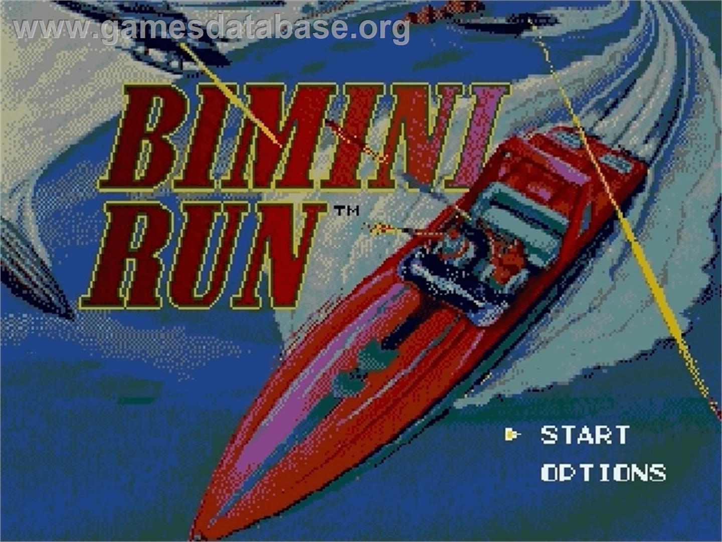 Bimini Run - Sega Genesis - Artwork - Title Screen