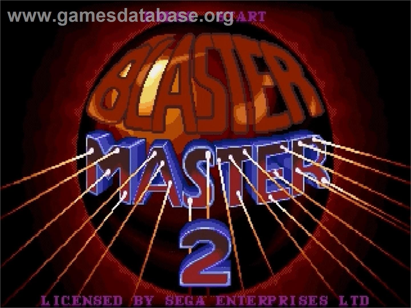 Blaster Master 2 - Sega Genesis - Artwork - Title Screen
