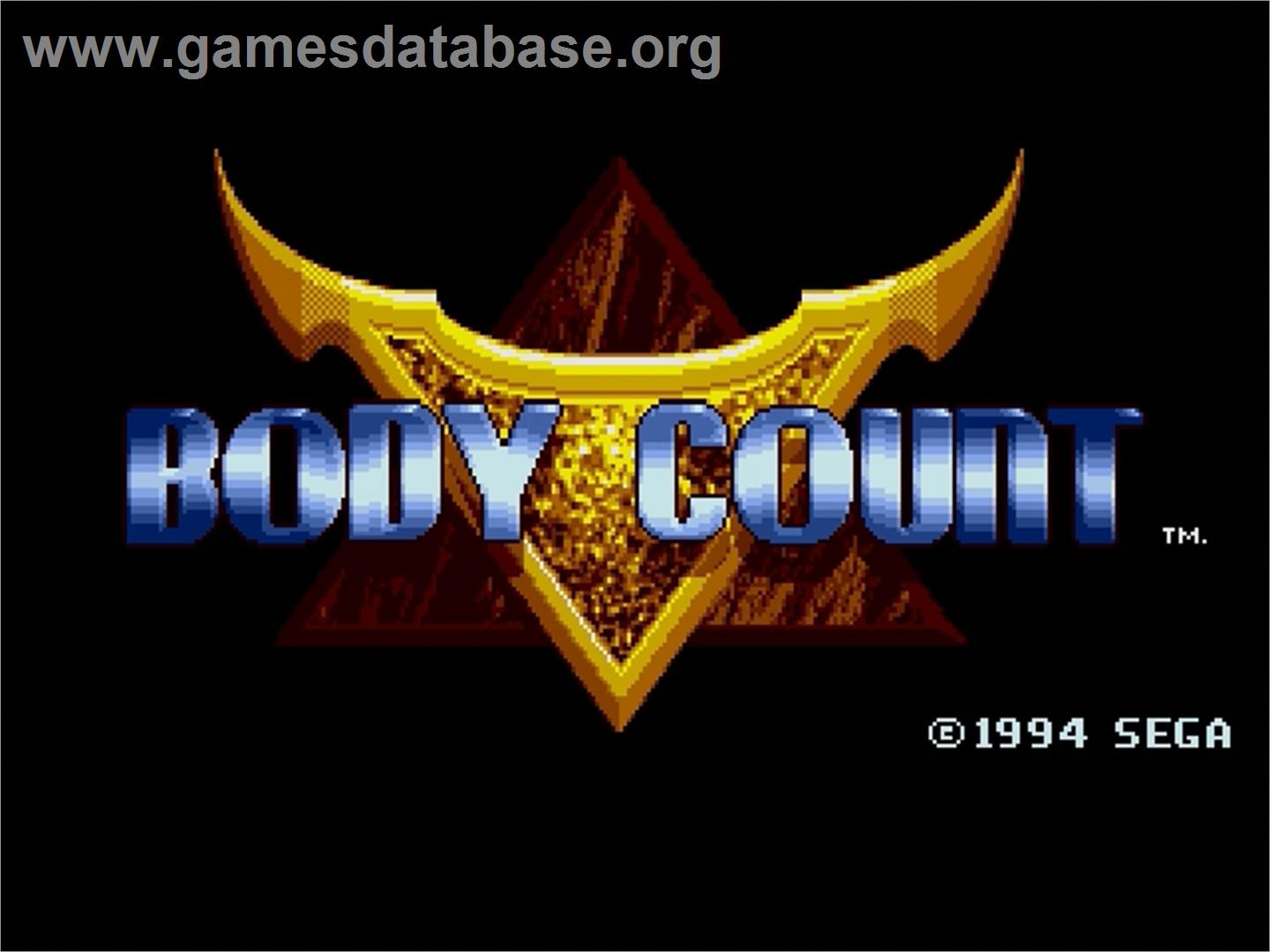 Body Count - Sega Genesis - Artwork - Title Screen