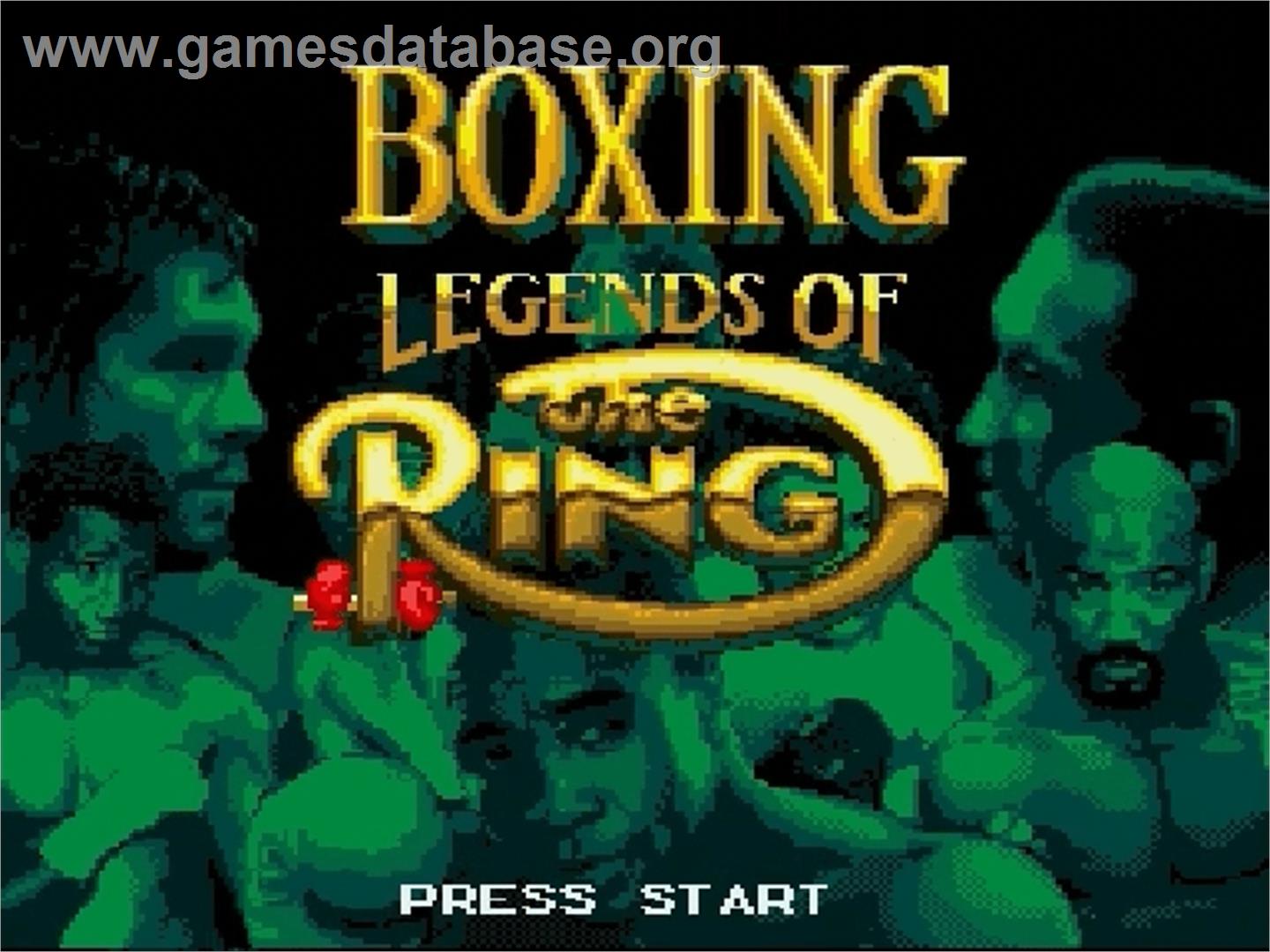 Boxing Legends of the Ring - Sega Genesis - Artwork - Title Screen