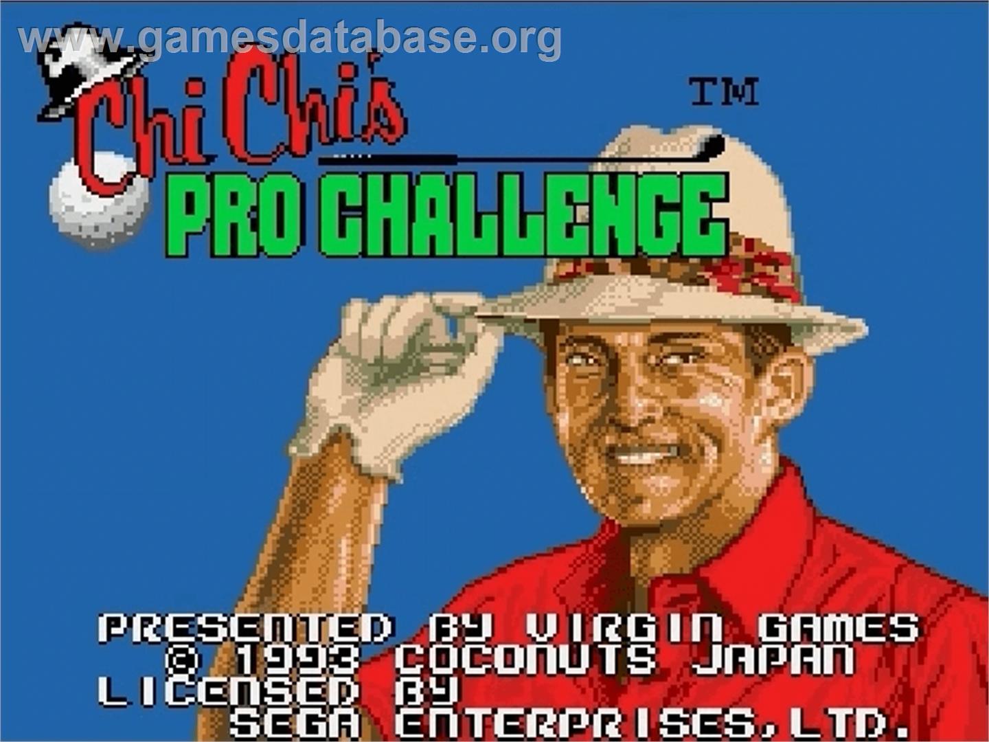 Chi Chi's Pro Challenge Golf - Sega Genesis - Artwork - Title Screen